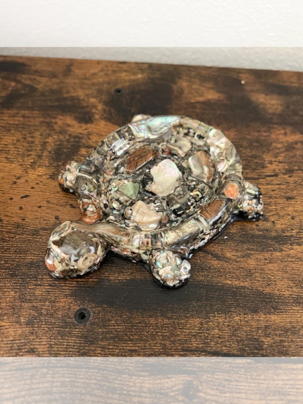 Vintage Turtle Trinket Soap Dish Gift Pebble MCM